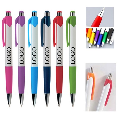 Plastic Retractable Misprint Ink Ball Point Pen