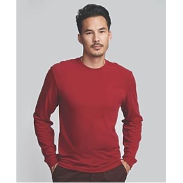 Next Level Apparel® Men's Sueded Long Sleeve Crew T-Shirt