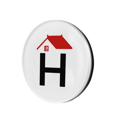 Oval Acrylic Fridge Magnet