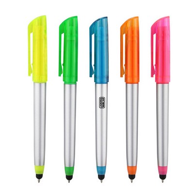 3-in-1 Multifunctional Fluorescent Touch Ballpoint Pen