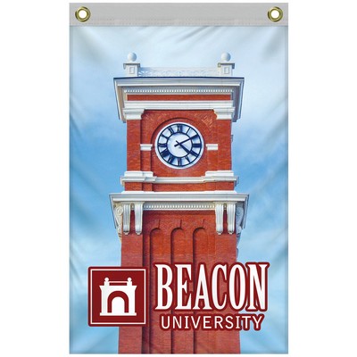 2' x 3' Promotional Polyester Single Reverse Vertical Flag