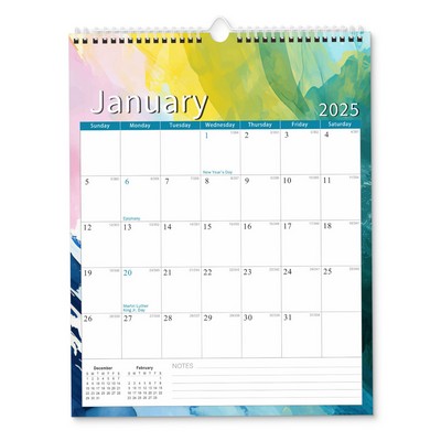18 Months 14"*11" Wall Calendar From Jan 2025 To June 2026