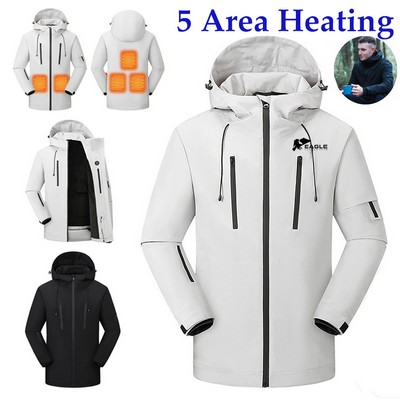 5 Zone Heating Jacket Hoodie Coat