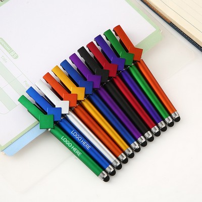 Multi Function Stylus Pen with Phone Stand and Signature Ballpoint Pen