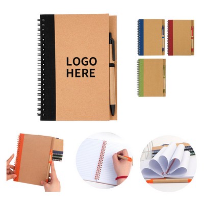 Spiral Bound Journal with Pen