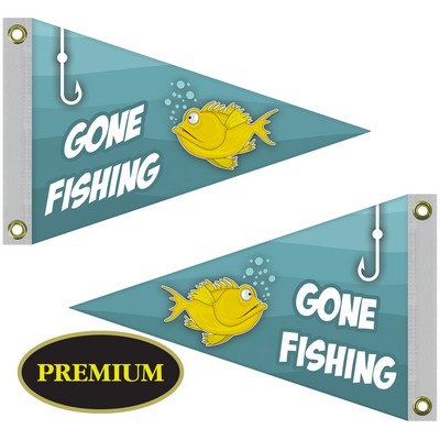 Double Sided Knitted Polyester Pennant Boat Flag (12"x18")