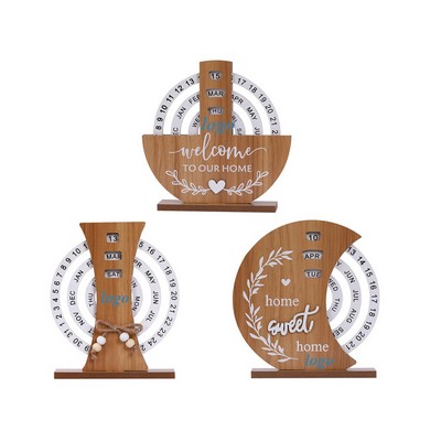 Wooden Perpetual Calendar