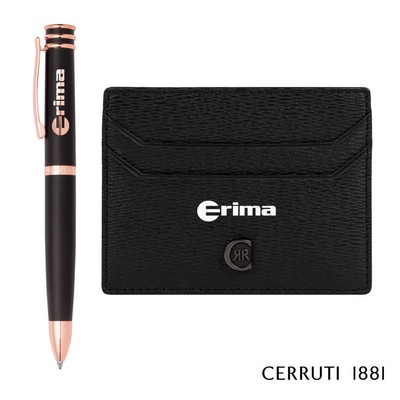 Cerruti 1881® Bond Card Holder & Austin Ballpoint Pen Set