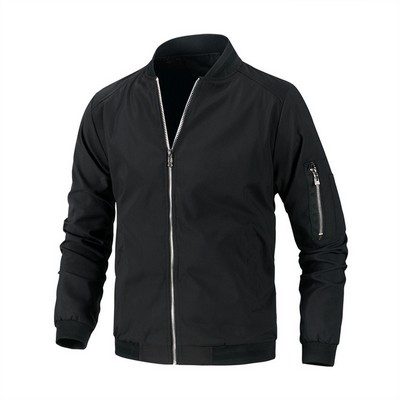 Spring Autumn Mens Bomber Zipper Jackets