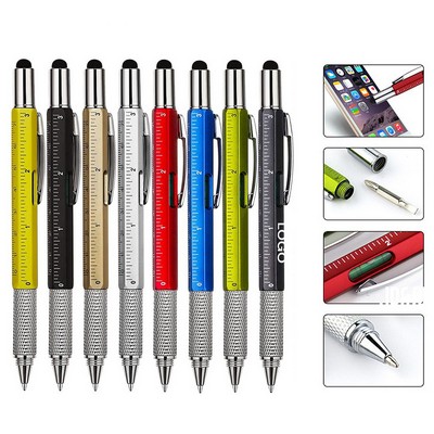 6" 1 Multitool Stylus Ballpoint Pen