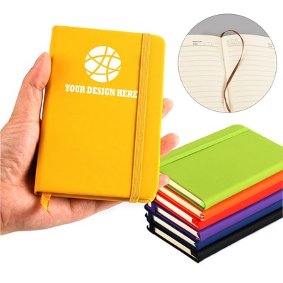 A6 PU Journal Notebook With Elastic Strap