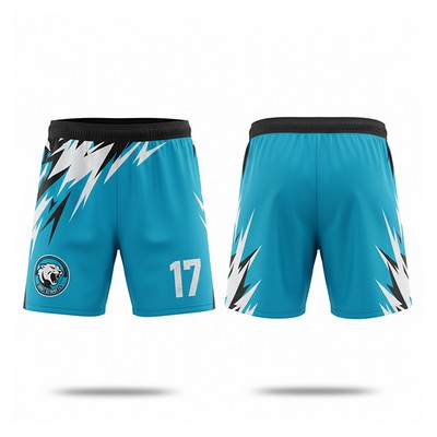 Men's and Kids' Sublimation Soccer Shorts - 180G Spandex