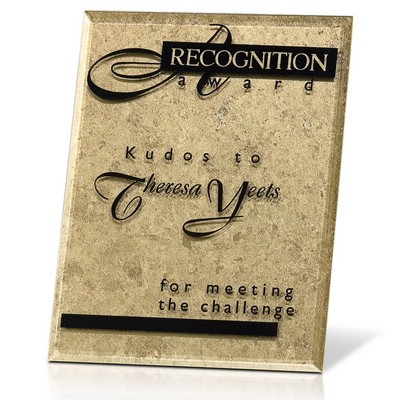Gold Leafed Plaque - Gold Risk Taker 4x6