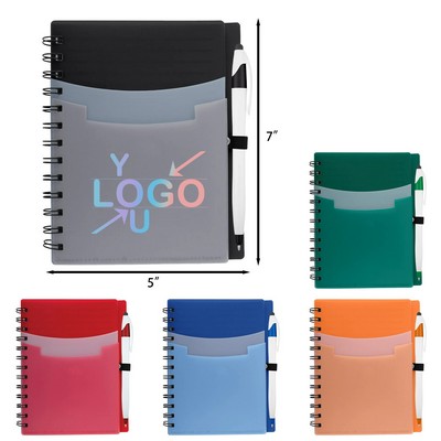 Three-Section Journal with Pen