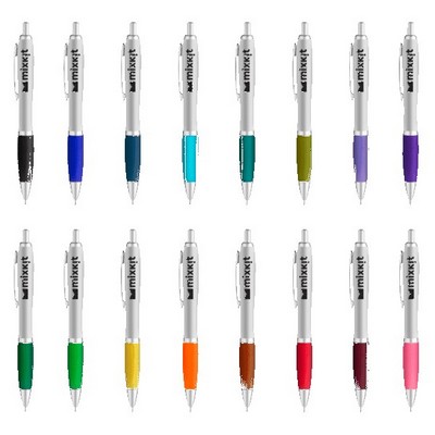 Curvaceous Matte Silver Ballpoint