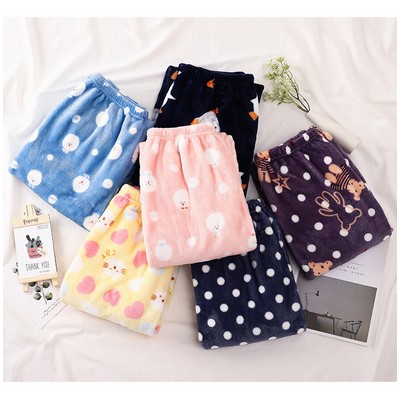 Full Custom Flannel Pajamas Pants Women Cartoon Family Christmas Pajama Pants Kawaii Pajama Pants