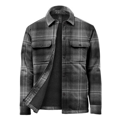 Stormtech Men's Highland Sherpa Lined Plaid Jacket