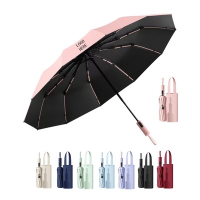 41" Windproof Compact Umbrellas for Rain & Sun