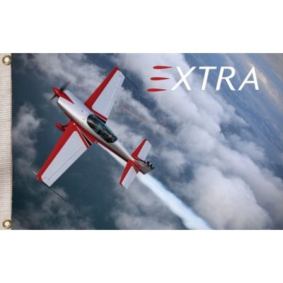 Rush 24 Hour 5'x8' Double Sided Flag w/ Webbing & 2 Grommets