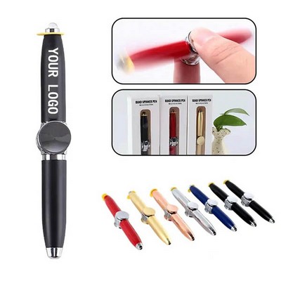 LED Fidget Spinner Pen Metal Stress Relief Ballpoint