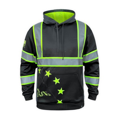 Stealth 1776 Betsy Ross Safety Hoodie, Black Type-O