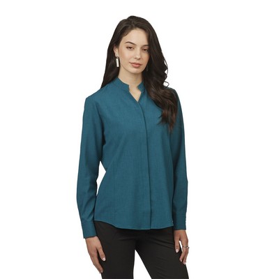Ladies' FlexBatiste Stand-Up Collar Shirt