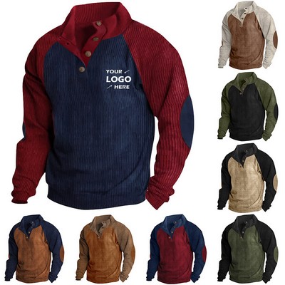 Men Stand Long-Sleeved Sweatshirt