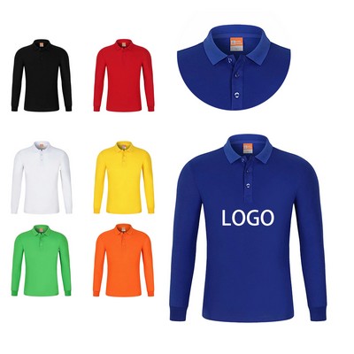Custom Long Sleeve Polo Shirt