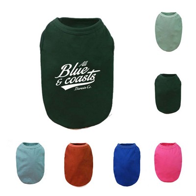 Cotton Sleeveless Dog Vest