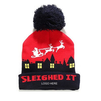 Children Knitted Christmas Beanies