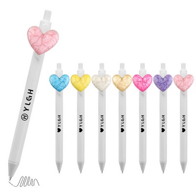 Click Activated Pen With Heart