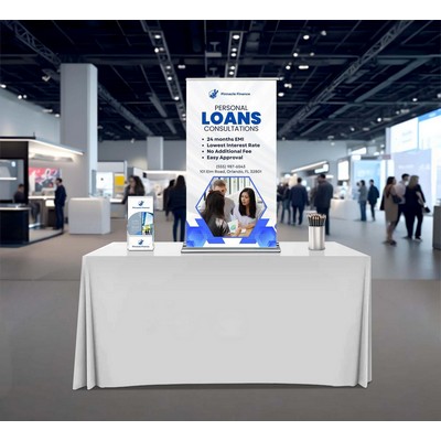 Silverstep Tabletop 24'' Retractable Banner Stand - Standard Fabric (Graphic only)