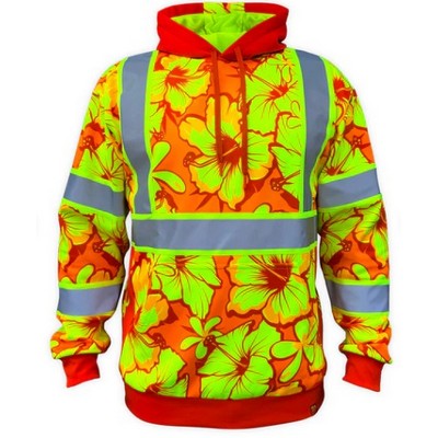 Tropical Class 3 Type-R Reflective Safety Hoodie