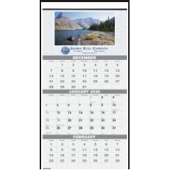 3 Months at a Glance Commercial Calendar w/Full Color Imprint (12 ¼"x 25")