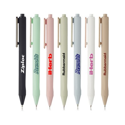 Union Printed - Matte Soft Rubber Coated Ballpoint Pens
