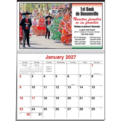 Half Apron Home/Office Full-Color Memo Calendar