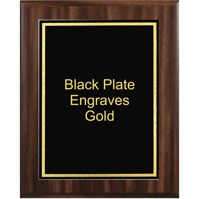 Cherry Plaque 6" x 8" - Black/Gold 4" x 6" Florentine Frame Designer Plate