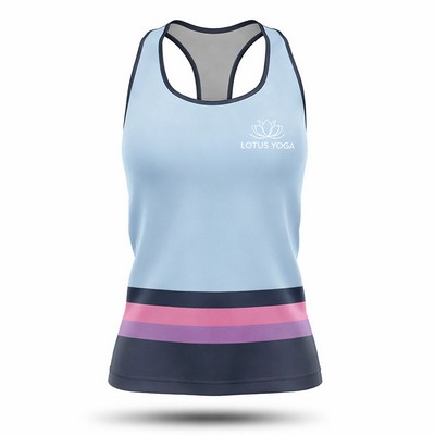 Women's Cotton Feel Racerback Tank Sublimated