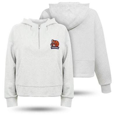 Women's Quarter Zip Hoodie Coastal Sweatshirt