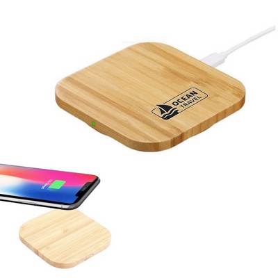 15W Eco-Friendly Bamboo Wireless Fast Charger