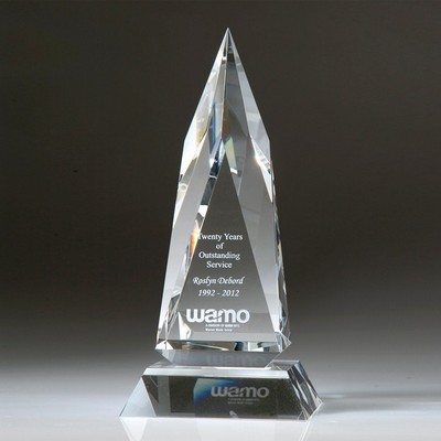 11-1/2" Zenith Crystal Award w/Base