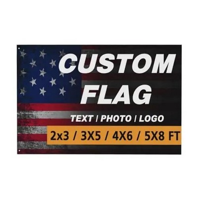 Customized 4'x6' Double Sided Digitally Printed Polyester Flag