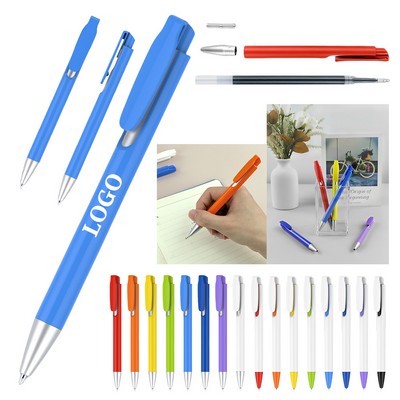 Black Ink Ballpoint Pen with Clip