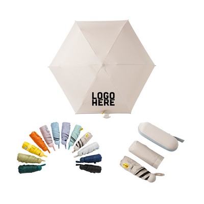 Folding Capsule-Style Umbrella