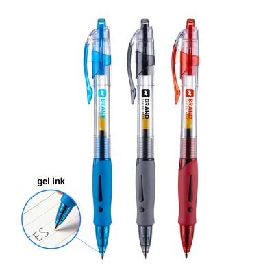 Rubber Grip Retractable Gel Pen