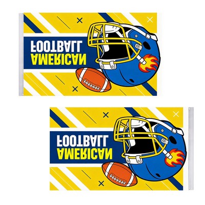 3'x5' Double-Sided Knitted Polyester Flag with Full Dye-Sublimation Print