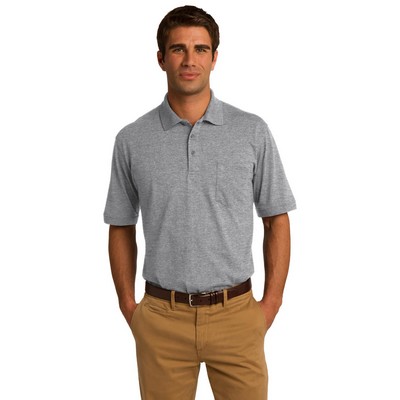 Port & Co™ Core Blend Jersey Knit Pocket Polo.