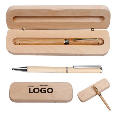 Bamboo Ballpoint Pen Set