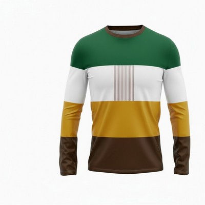 Sublimated Silk Feel Long Sleeve T Shirt Unisex