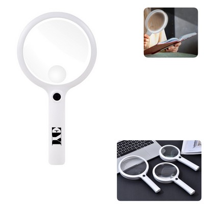 Handheld Magnifying Glass with LED Lights,